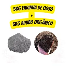 Farinha De Osso 5kg + Adubo Organico 5kg
