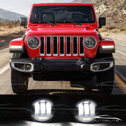 Juego Faros Led Niebla Jeep Wrangler Jl 2018 - Rubicon Foto 3