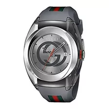 Reloj Gucci Swiss Quartz De Acero Inoxidable Y Goma Casual P