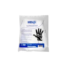 Kit 50 Pct - Luva Polietileno Descartavel - Mb Life Medix 