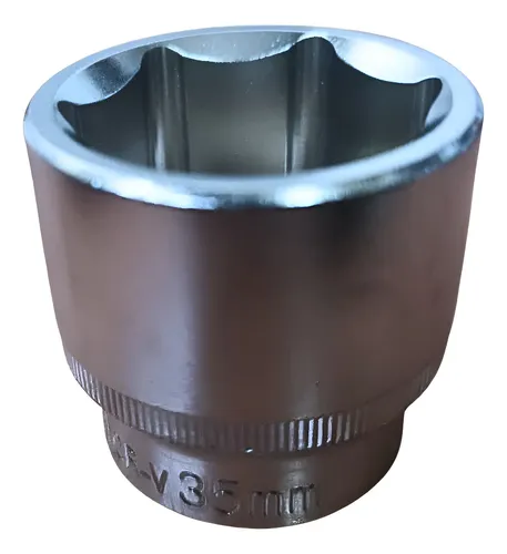 Tubo Bocallave Bremen Hexagonal Corto 35 Mm Enc 1/2 8419 Gris