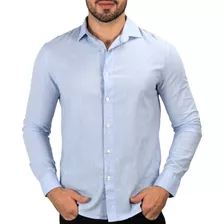 Camisa Ellus Classic Italian Azul Claro