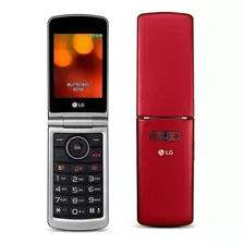 LG G360 Dual Sim Vermelho Idoso Retro Flip Tecla Grande