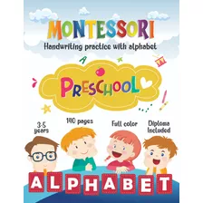 Montessori Activity Book Prek Handwriting Practice Alphabet