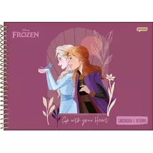 Caderno De Desenho Frozen 2023 Espiral 80fls - Jandaia