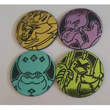 031 Kit 4 Moedas Originais Pokemon + Brindes