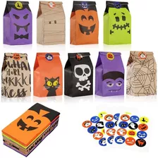 36 Bolsas De Regalo Para Dulces De Halloween, Bolsas De...