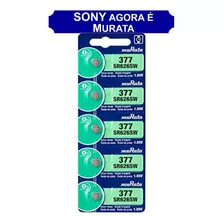 5 Baterias Sony 377 Sr626sw Original Lr626 177 Ag4 Murata