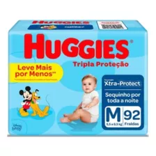 Fralda Huggies Tripla Proteção M 92 Unidades