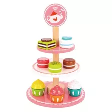 Juguete Juego De Cocina Exhibidor Postres Tooky Toy