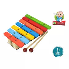 Brinquedo Pedagógico Musical Infantil Xilofone Madeira