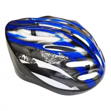 Casco Ajustable P/ Bicicleta Patín Rollers Skate Etc. El Rey Color Azul Talle Único