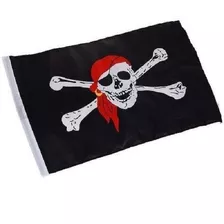 Bandeira De Pirata Para Barco Lancha Mastro Antenas 30x43 Cm