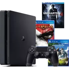 Sony Playstation 4 Slim 500 Gb Standard Cor Preto Onyx