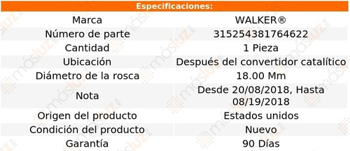 Sensor Ox O2 Despus Cc Volkswagen Tiguan 2.0l 4 Cil 18/21 Foto 6