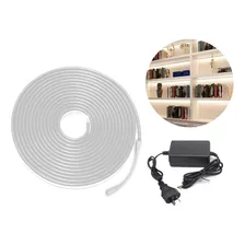 Luz Tira Led Flexible Blanca Fría X 5mts + Fuente 12v