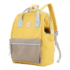 Mochila Bolso Impermeable Himawari Mod 1881 Mostaza Con Usb