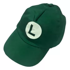 Boné Luigi Verde Com Estampa Do Super Bros Mario