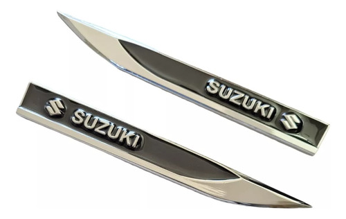 Emblemas Espadines Negros Adheribles Suzuki Sx4 2013 Foto 3