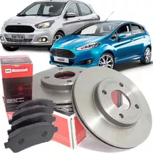 Kit De Discos E Pastilhas De Freio Dianteira Ford Motorcraft Ford New Ka 1.0 E 1.5 2014 2015 2016 2017 2018 E New Fiesta