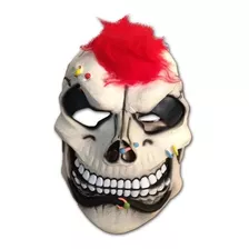 Máscara Halloween Caveira Punk C/ Elástico Látex
