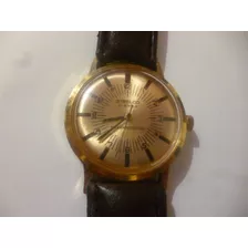 Reloj Steelco De Cuerda Retro Vintage 17 Joyas Correa Cuero