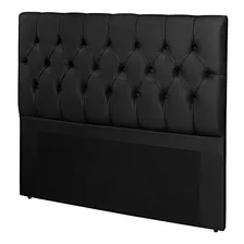 Cabeceira Estofada Cama Box Casal 140cm Pés + Kit Fixação