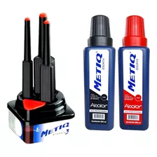 Metiq 1 Kit C/3 Pinceis +2 Tintas Metiq 500ml C/variação Cor