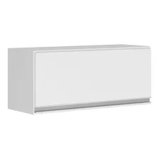 Armário Aéreo Multiuso 80cm 1 Porta Basculante Branco Fosco