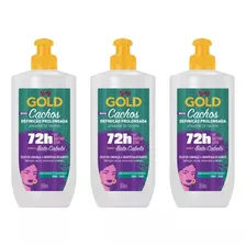 Ativador De Cachos Niely Gold 250g Linhaça+karite- Kit C/3un