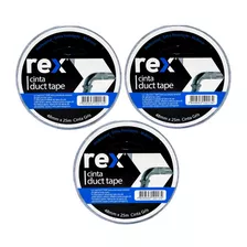  Cinta Duct Tape - Multiuso - 48mm X 25m - Rex - 3 Unid