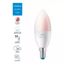 Foco Led Vela Inteligente Wiz Color Rgb E14 4.9w Color De La Luz Rgb- E14