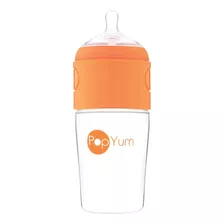 Popyum Biberón Anticólico Para Mezclar Fórmula 9oz/260ml 1pz Color Naranja Transparente