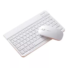 Teclado E Mouse Bluetooth Sem Fio Recarregável P Tablet/not