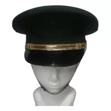 Kepi Negro Carrillera Galon Dorado Barbiquejo Negro Ajustabl