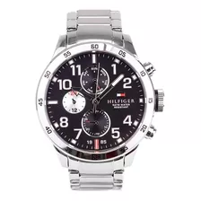 Relógio Tommy Hilfiger Th1791141 Orig Chron Anal Silver Blck