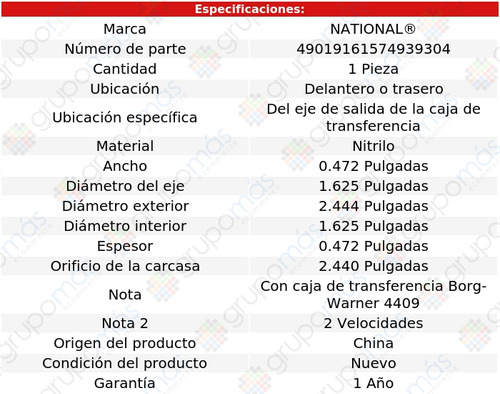 Retn Caja Transferencia Del/tras National Ml430 98 A 01 Foto 3