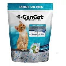 Piedritas Sanitarias Silica Cancat Neutra 3,8l Para Gatos X4