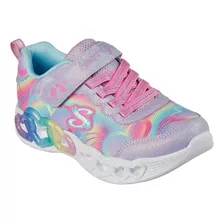 Tenis Skechers Niña Light Infinite Heart 303750 Lavanda/mul 