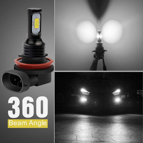 Bombillas De Luz Antiniebla Led H11 80w 4000lm Para Renault Foto 8