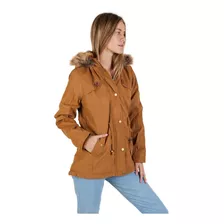 Parka Mujer Campera Gabardina Capucha Desmontable Polo Club