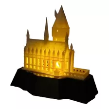 Castillo Hogwarts Harry Potter Lampara Led Luz Noche Cálida