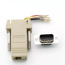 X10 Adaptador Db9 Macho X Rj45 Fêmea Kit Com 10pçs