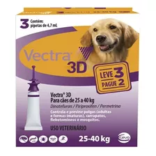 Vectra 3d Antipulga Cães 25 A 40kg Combo Leve 3 Pague 2 Ceva