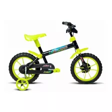 Bicicleta Infantil Verden Jack Aro 12 Crianças Cor Preto/verde Limao