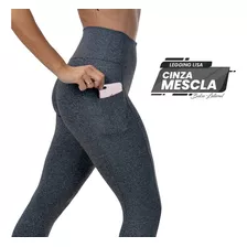 Legging Academia Cós Alto Bolso Lateral Fitness