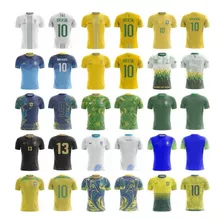 Pack Artes Camisa Brasil Copa Do Mundo 2022 Para Sublimaçã