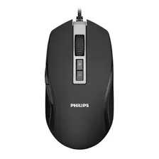 Mouse Gamer Philips G212 Rgb 8 Botones 6400dpi Gaming Pc Color Negro