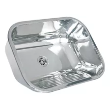 Tanque Inox Tecnocuba 50x40x22cm 25 Litros Com Válvula - 54c Cor Prateado