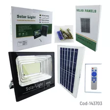 Foco Solar Led De 600 Watt, 380 Led, Panel Solar